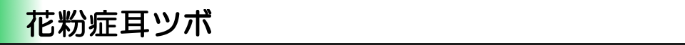 花粉症耳ツボ